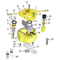 #7 Scotts Part -4003-01 - Base Valve Assembly (Needle Seat and O-ring)